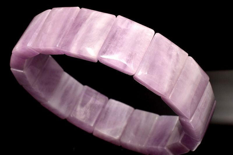 Rakuten - 【1点物】ミルキーパープル クンツァイト　12x16mm バングル アクセサリー _MC6714