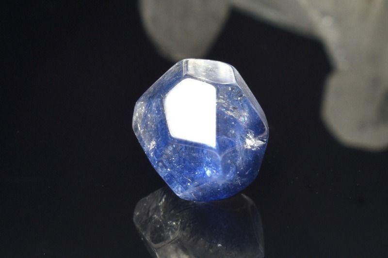【1点物】AAAA透明☆青い花火 デュモルチェライトインクォーツ 10x8mm 原石ラフカット ルース ハンドメイド _PD564