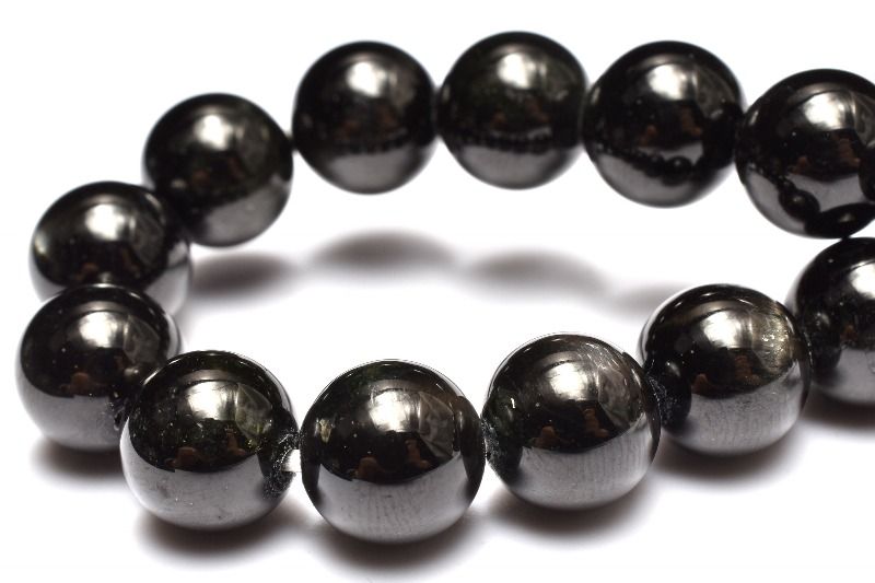 【1点物】希少◇十文字(4条)のスター効果！ ブラックスターダイオプサイト　8.5mm ブレスレット アクセサリー _MC7188