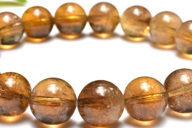 Rakuten - 【1点物】AA激レア☆黄金レムリアン ゴールデンレムリアンシードクリスタル　10mm ブレスレット アクセサリー _MC7288