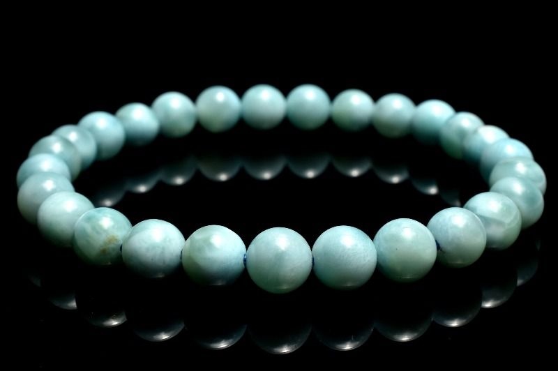 【1点物】三大ヒーリング ラリマー　7mm ブレスレット アクセサリー _MC7307