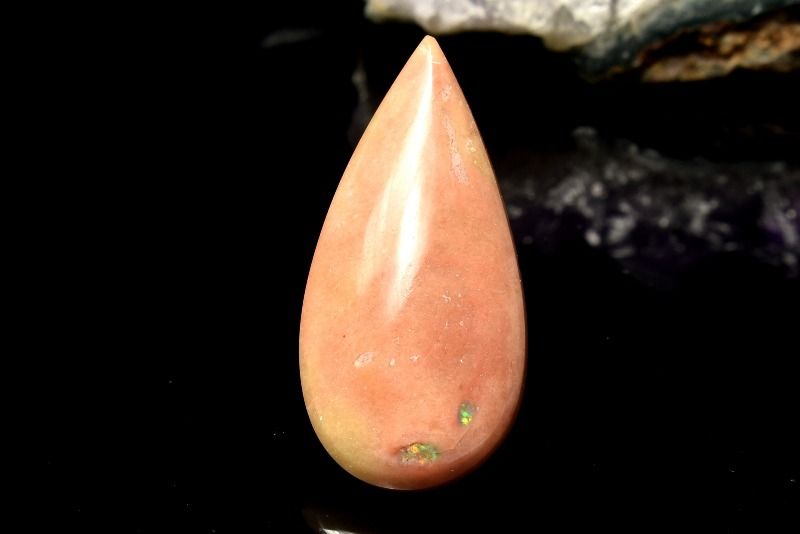 【1点物】遊色の美しさ！ プレシャスオパール　24x12mm　ドロップ ルース ハンドメイド _PD938