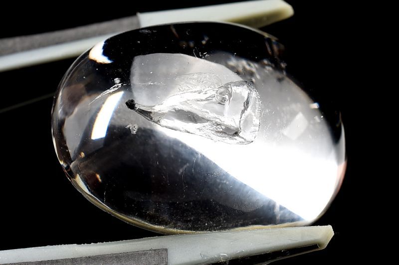 Rakuten - 【1点物】AAA☆希少 水入り水晶　21.5x17mm　オーバル ルース ハンドメイド _P8549