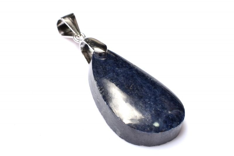 Rakuten - 【1点物】Silver925◇南アフリカ産 サファイア　23x13mm　ドロップ ペンダントトップ アクセサリー _PD1381
