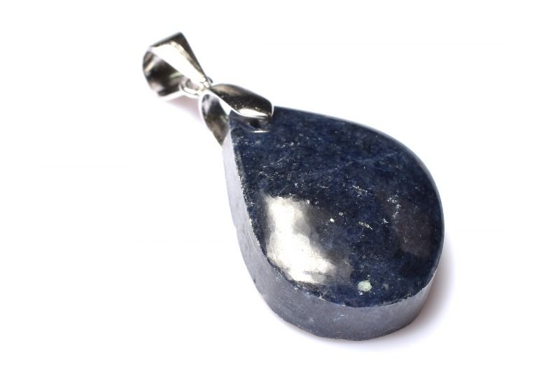 Rakuten - 【1点物】Silver925◇南アフリカ産 サファイア　21x15mm　リーフ ペンダントトップ アクセサリー _PD1384