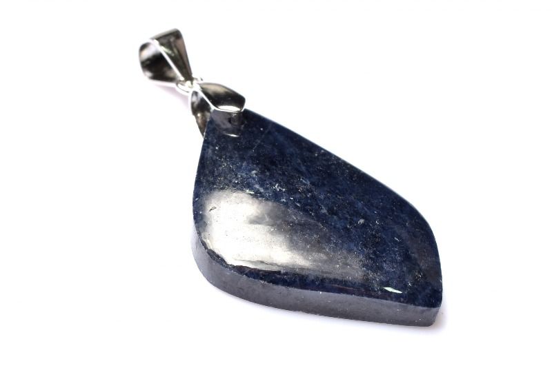 乐天商城 - 【1点物】Silver925◇南アフリカ産 サファイア　26x18mm　リーフ ペンダントトップ アクセサリー _PD1388