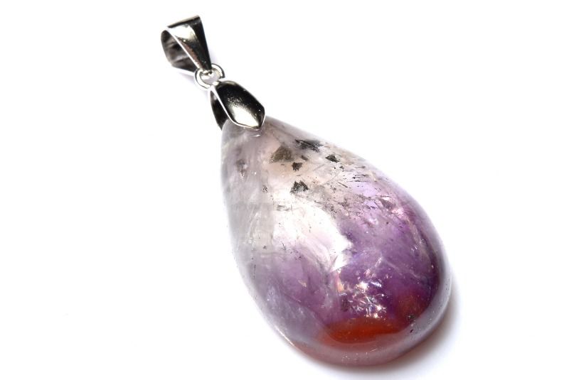 Rakuten - 【1点物】AAAカナダ産☆Silver925 オーラライト23　25x16mm　ドロップ ペンダントトップ アクセサリー _PD1580