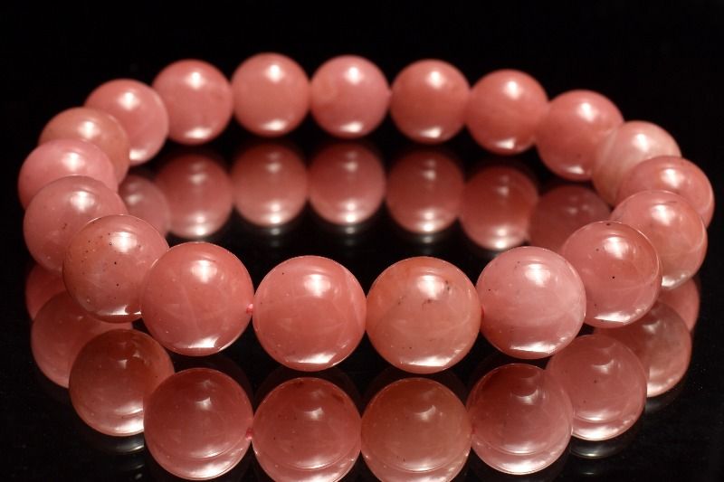 Rakuten - 【1点物】ブラジル産◇高発色 グァバクォーツ(天然ピンククォーツ)　10.5mm ブレスレット アクセサリー _MC8909