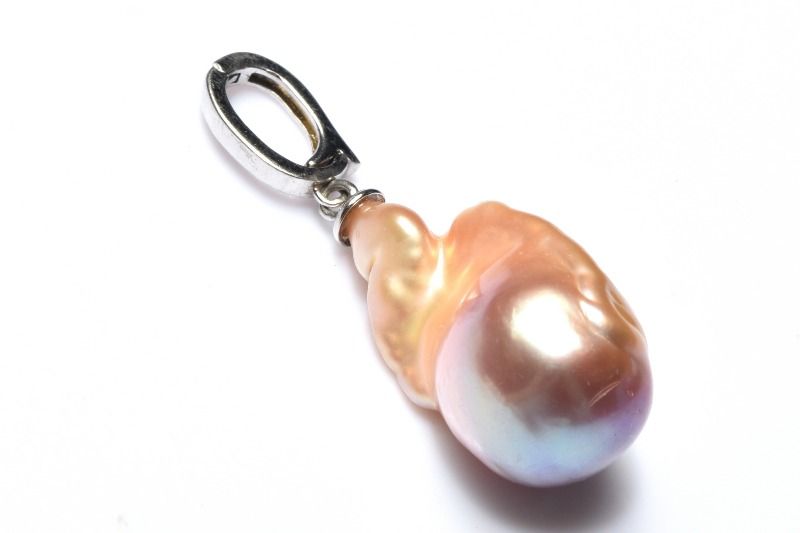 Rakuten - 【1点物】Silver925◇ バロックパール　24x13mm ペンダントトップ アクセサリー _PD1737