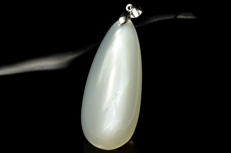 樂天商城 - 【1点物】Silver925◇ ムーンストーン　39x14mm　ドロップペンダントトップ アクセサリー _PD1974