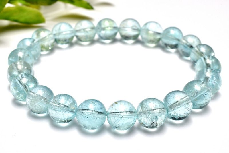 【30％OFF!】【1点物】金木犀映す透明美 トパーズ　8.5mm ブレスレット アクセサリー _MD1503