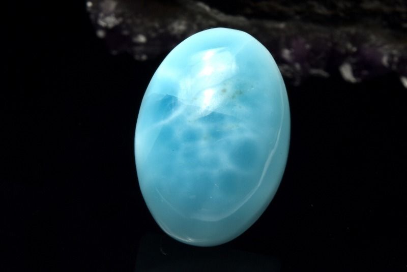【20％OFF!】【1点物】AAA☆亀甲模様の澄青美 ラリマー　23x16mm ルース ハンドメイ...