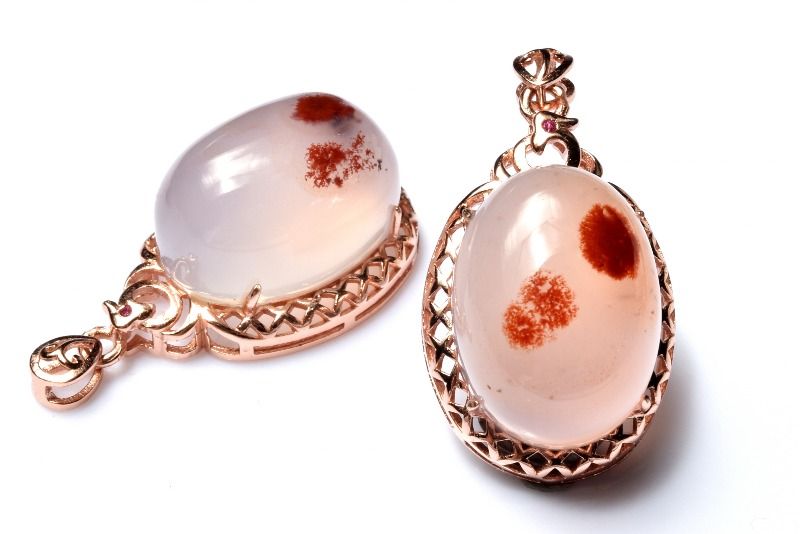 Silver925◇高発色レッド シナバーインカルセドニー　18x13mm ペンダントトップ ア...