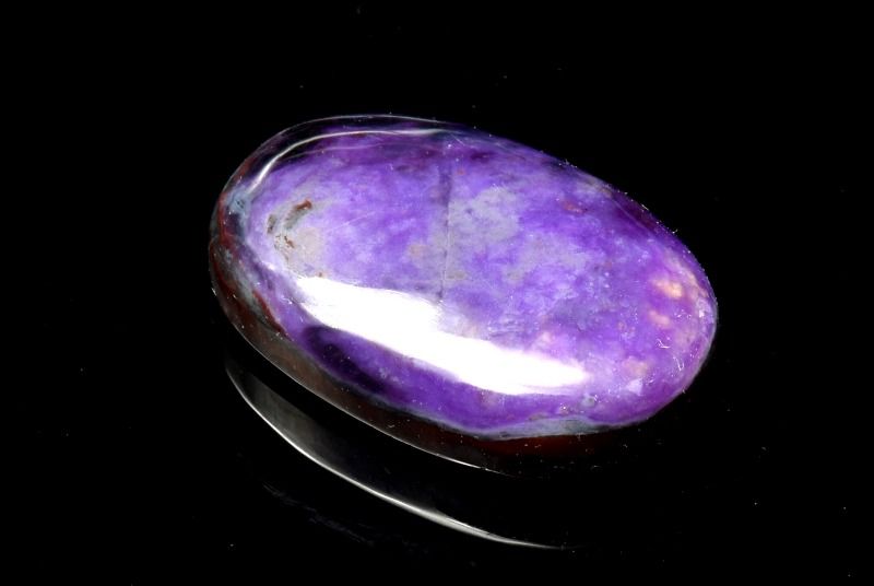 【1点物】AAAAA☆美しい紫の発色！ スギライト(杉石)　23x15mm　オーバル ルース ハンドメイド _PD4027