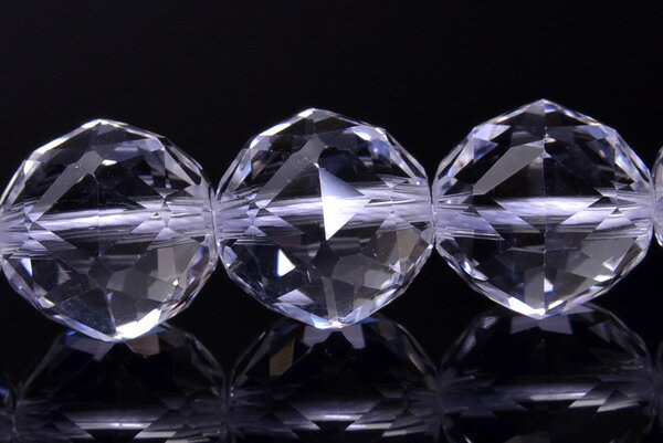 【連売り】12mm【水晶スターカット AA】 1連（約38cm）天然石 パワーストーン ビーズ パーツ _R1283