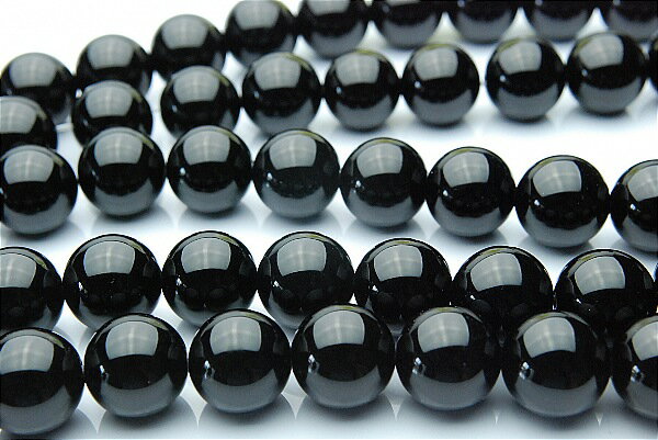 Rakuten - 【10％OFF!】【連売り】オニキス　18mm 1連（約38cm）天然石 パワーストーン ビーズ パーツ _R318