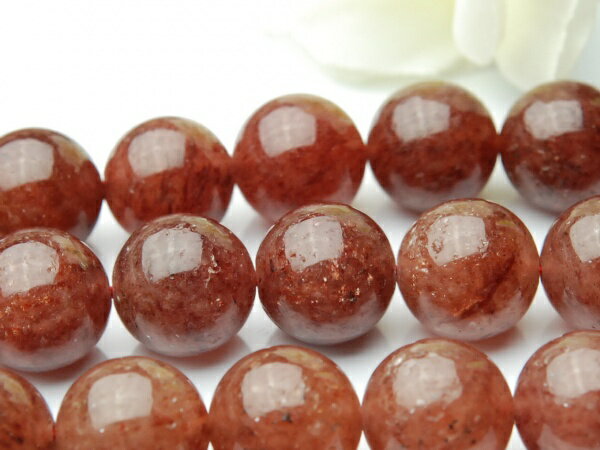 【連売り】【モスコバイト】　12mm 1連（約38cm）天然石 パワーストーン ビーズ パーツ _R625