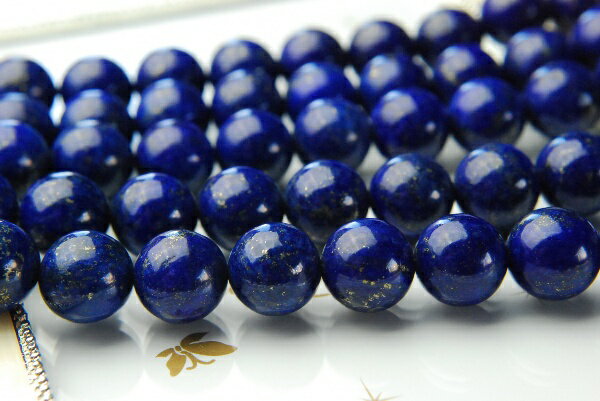 【連売り】【ラピスラズリ（染色）】　10mm 1連（約38cm）天然石 パワーストーン ビーズ パーツ _R715