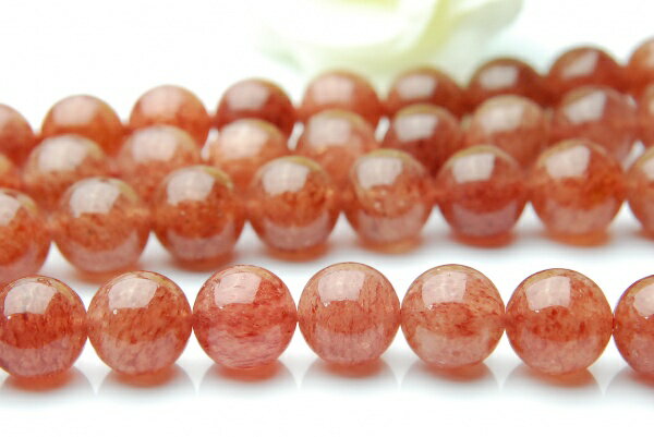 Rakuten - 【連売り】【モスコバイト】　8mm 1連（約38cm）天然石 パワーストーン ビーズ パーツ _R519