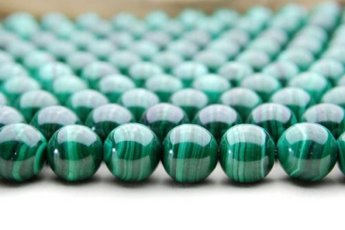 【連売り】マラカイト　12mm 1連（約38cm）天然石 パワーストーン ビーズ パーツ [N1305]