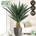 【メーカー直送】 フェイクグリーン アガベ ポット付き 125cm 中大型 高級 室内 人工観葉植物 送料無料 屋外不可 acs