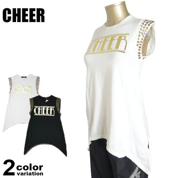 CHEER/チアー【CHEER JUNIOR】レディース タンクトップ キッズ タンクトップ タンクワンピ CJ322416【ダンス 衣装 /ダンス ウェア/フィットネス ウェア/ズンバ/スポーツ/ランニング/ジョギング/トレーニング/ダンス/レディース/キッズ/HIPHOP】【メール便送料無料】