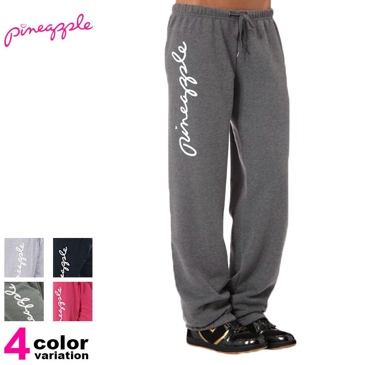 フィットネスパンツ ダンスパンツ 【日本初上陸】【PINEAPPLE/パインアップル】【CLASSIC　TRACK　PANTS #PT0160】【ダンス ウェア/フィットネス ウェア/ヨガ ウェア/ズンバ/スポーツ/スウェット パンツ/裏起毛/レディース】