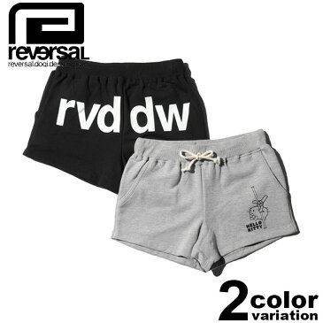 【メール便対応】【reversal パンツ】 REVERSAL リバーサル スウェット ショーツ HELLO KITTY×rvddw POLEDANCE SWEAT SHORTS レディース ハローキティ コラボ #rvkt003