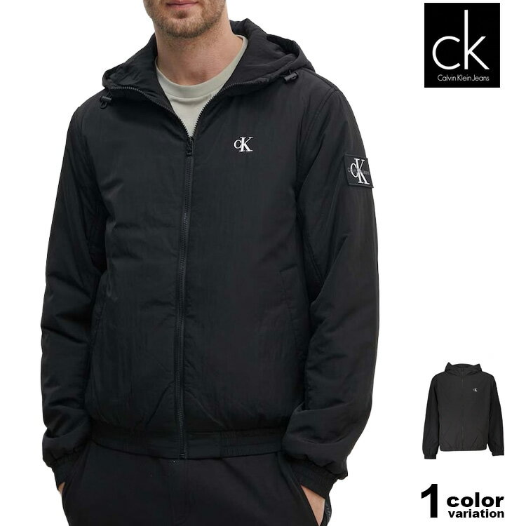 樂天商城 - カルバンクライン ジーンズ マウンテンパーカー CALVIN KLEIN JEANS PADDED HOODED HARRINGTON フードジャケット メンズ 大きいサイズ アウター ジャケット J30J325596