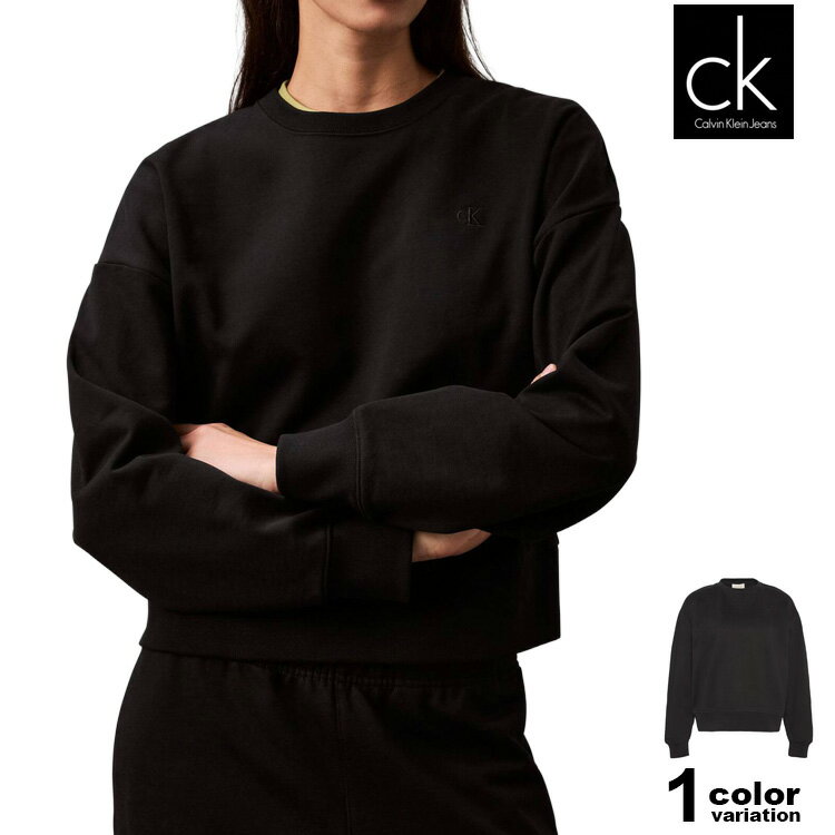 カルバンクライン ジーンズ トレーナー クルーネック スウェット Calvin Klein Jeans LS ARCHIVE LOGO FRENCHTERRY RLX 長袖 レディース (CK calvin klein トップス LV047B236G)