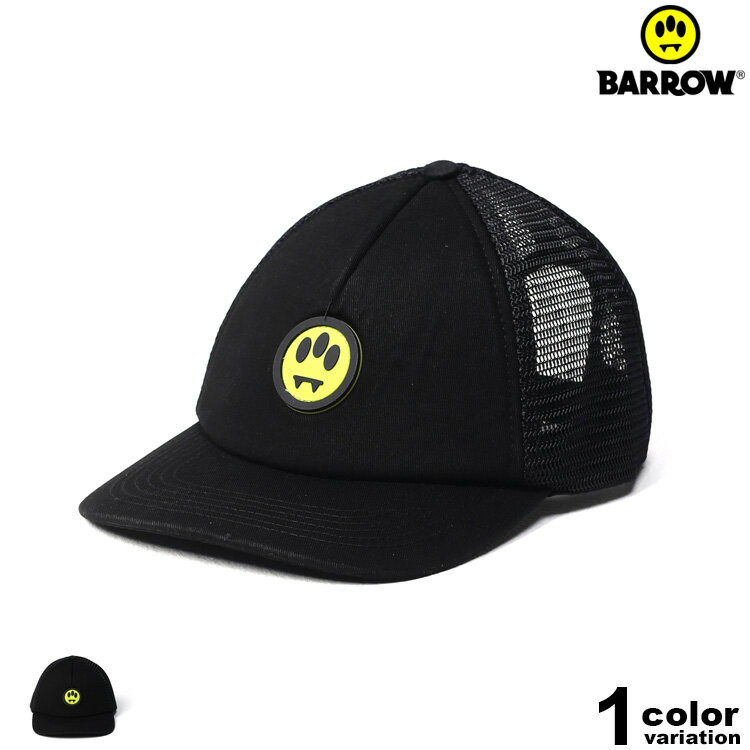 樂天商城 - BARROW バローバロウ キャップ メッシュキャップ スナップバック 帽子 定番 パッチ LOGO TRUCKER HAT [033985] ( メンズ 男性 レディース 女性 ユニセックス 男女兼用 110 NERO BLACK ブラック 黒 ギフト )