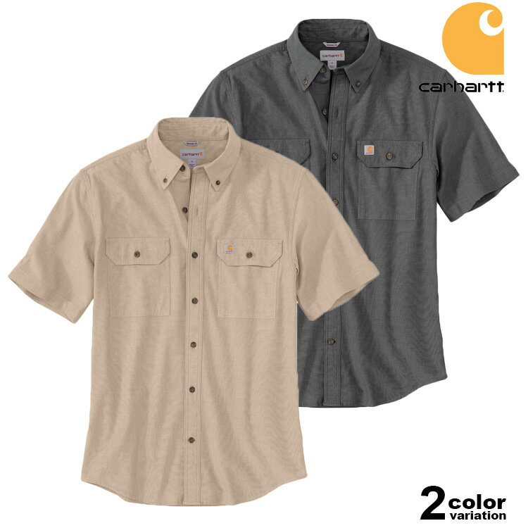 Dungaree Shirt - Carhartt カーハート シャンブレーシャツ 半袖 ルーズフィット Fort Loose SS Shirt USAモデル [104369] 【半袖シャツ メンズ トップス 大きいサイズ 】【メール便対応】