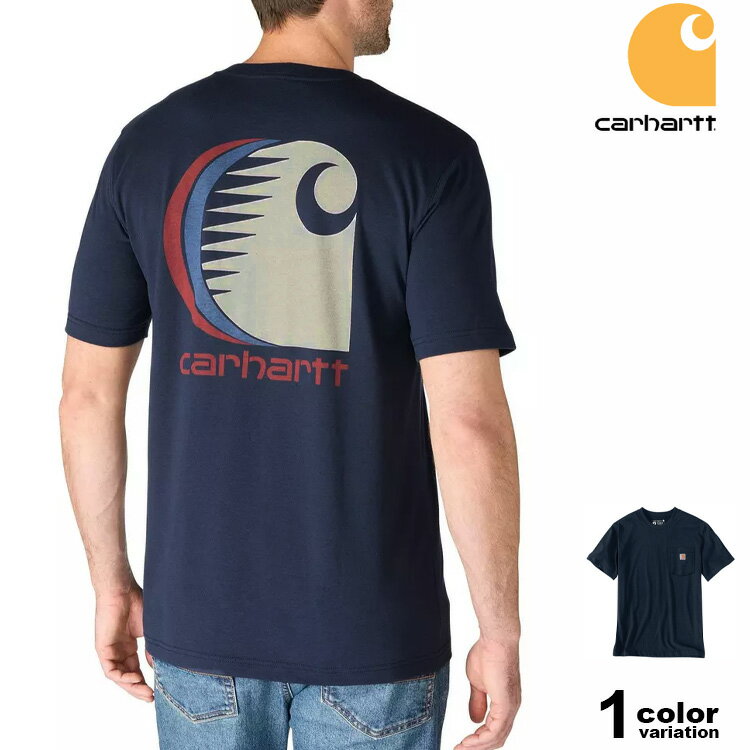 Rakuten - Carhartt カーハート Tシャツ 半袖 ポケTEE バックプリント リラックスフィット Irvine C Logo Short-Sleeve T-Shirt USAモデル [107436] 【半袖tシャツ メンズ トップス 大きいサイズ 】【メール便対応】