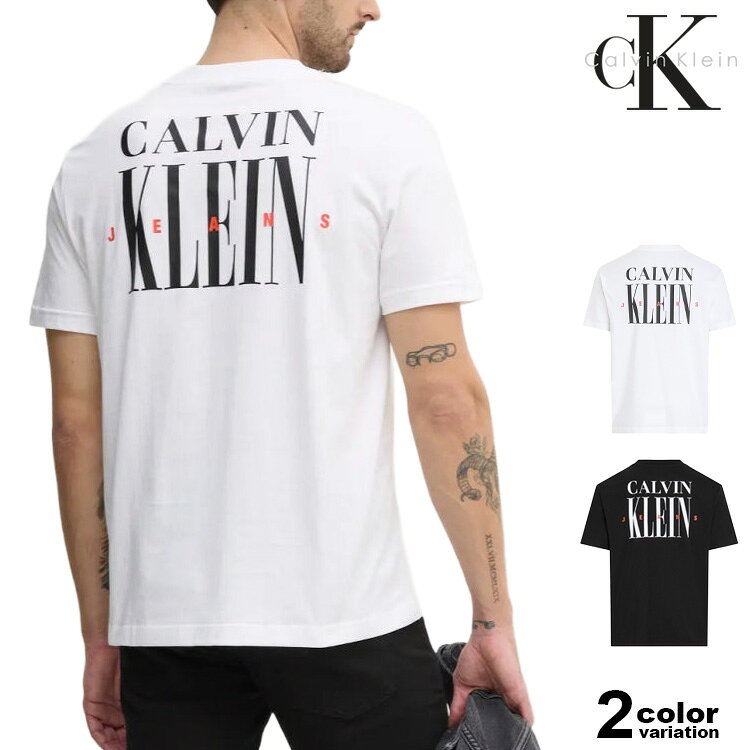樂天商城 - カルバンクライン ジーンズ Tシャツ 半袖 Calvin Klein Jeans Tシャツ モノグラム ロゴ Serif Graphic Logo Tee メンズ (calvin klein tシャツ トップス J30J327473)【メール便対応】