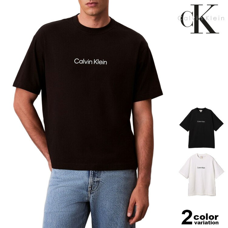 樂天商城 - カルバンクライン Tシャツ 半袖 Calvin Klein Tシャツ スタンダードロゴ リラックス クルーネック SS RLXD STANDARD LOGO CREW NECK TEE メンズ (calvin klein tシャツ トップス 40HM228)【メール便対応】
