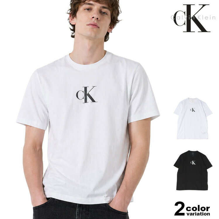 カルバンクライン Tシャツ 半袖 Calvin Klein Tシャツ PUFF PRINT MONOGRAM TEE モノグラム ロゴ メンズ (calvin klein tシャツ トップス 4R0008S)