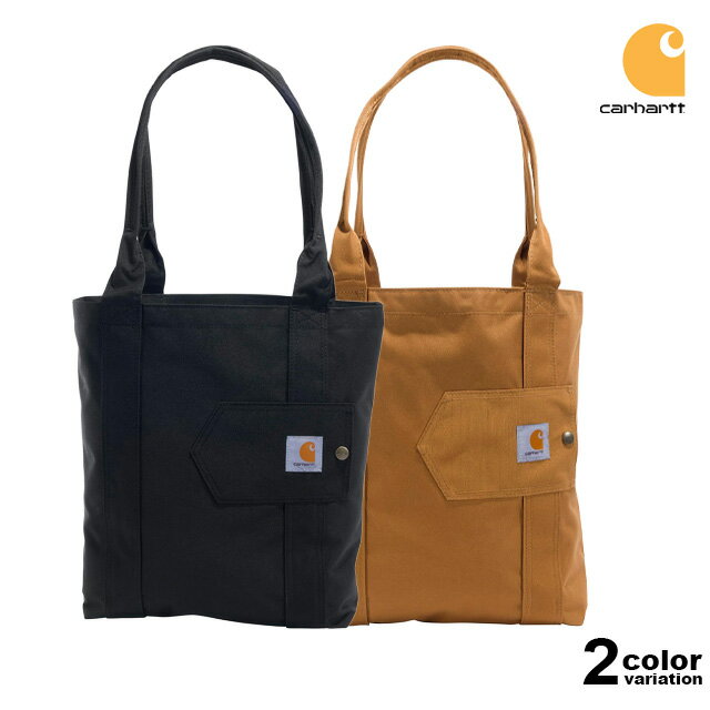 樂天商城 - Carhartt カーハート スナップ トートバック 定番 Vertical Open Tote [B0000529] 【カーハート バッグ トートバッグ メンズ レディース ブラック ブラウン A4サイズ収納 黒 茶 並行輸入品 USモデル 】
