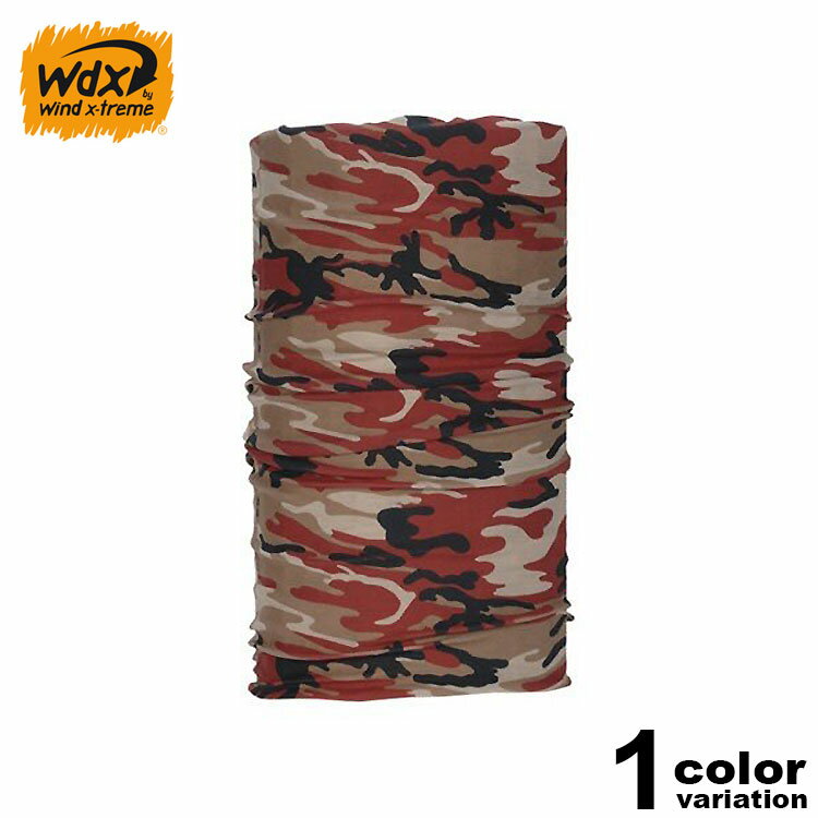 WDX ウインド エクストリーム ネックウォーマー 多機能ヘッドウエア CAMOUFLAGE RED メンズ レディース マルチウォーマー バンダナ 【トレイルランニング/ジョギング/マラソン/ヘッドバンド/アウトドア】[wdx-1169]【メール便対応】