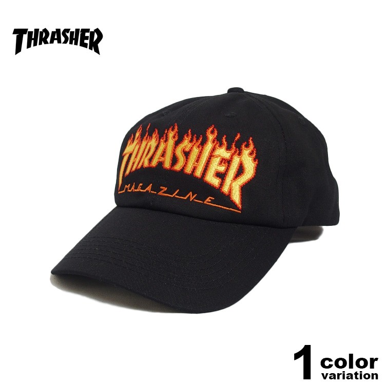 樂天商城 - スラッシャー THRASHER キャップ 帽子 メンズ レディース 3131363 帽子 FLAME OLD TIMER HAT (thrasher キャップ ローキャップ 6パネル フレイムロゴ スラッシャー)