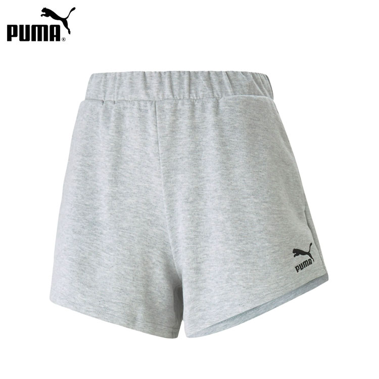 プーマ 【プーマ パンツ レディース】PUMA レディース CLASSICS ハイウエスト ショーツ スウェット ショートパンツ ランニングパンツ 短パン パンツ ランニング ジョギング マラソン トレーニング スポーツウェア #532540【メール便対応】