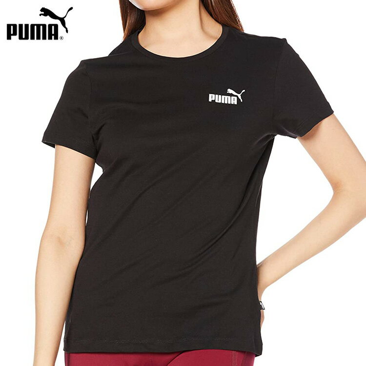  半袖 Tシャツ PUMA レディース ESS スモールロゴ Tシャツ TEE シャツ スポーツウェア トレーニングシャツ ランニング ジョギング ジム フィットネス #588939