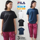 【フィラ Tシャツ レディース】 FILA 半袖 冷感 Tシャツ 吸水冷感 吸熱冷感 Tシャツ フィラ FILA レディース レディス スポーツウェア トレーニングシャツ ランニング ジョギング ジム フィットネス 吸水速乾 UV対策 吸汗 ドライ フィット #412-654【メール便対応】(4)