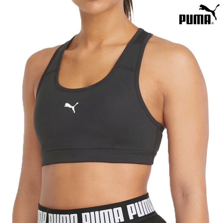 プーマ PUMA プーマ ブラトップ スポーツブラ スポブラ レディース ウィメンズ トレーニング 4キープ グラフィック ブラ トップ 中サポート スポーツウェア トレーニング ランニング ジョギング ジム フィットネス #520782【メール便対応】