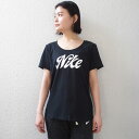 NIKE ナイキ Tシャツ 半袖 レディース ウィメンズ WOMENS AS W NK DF TEE NIKE SCRIPT Tシャツ 【TEE シャツ ロゴ スポーツウェア ランニング ヨガ】 fd2987【メール便対応】