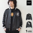 ハフ スタジャン サテンジャケット HUF Galactic Stack Baseball JKT ベースボール ジャケット (huf ジャケット マウンテンパーカー JK00409 ストリート スケート )
