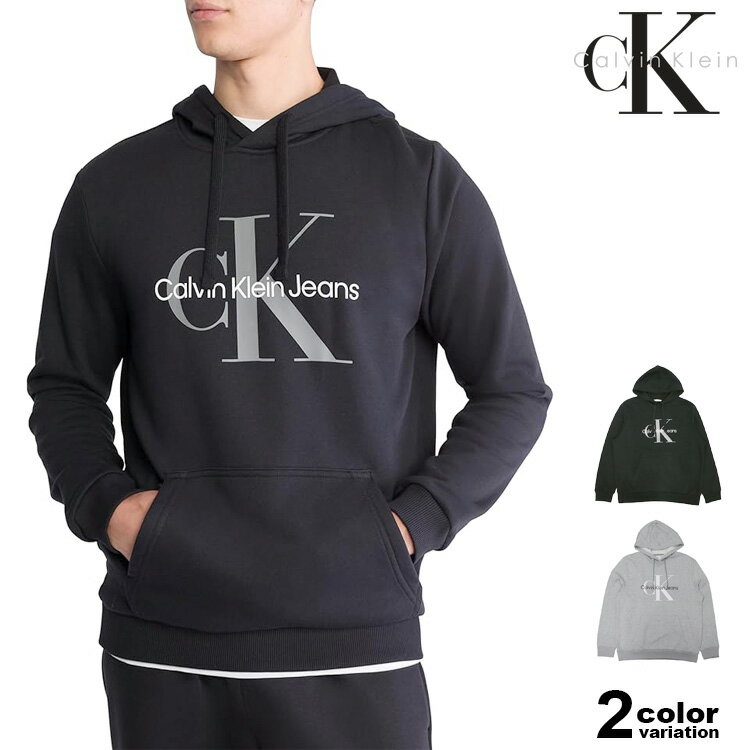 樂天商城 - カルバンクライン ジーンズ パーカー Calvin Klein Jeans プルオーバー スウェット フーディ スウェットパーカー 長袖 裏起毛 MONOGRAM LOGO HOODIE メンズ 大きいサイズ (CK calvin klein トップス 40GC201)