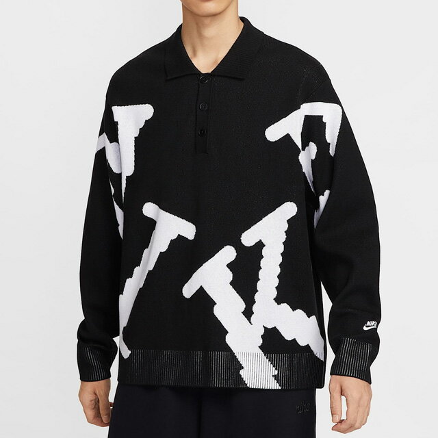 ナイキ ニット ポロ NIKE Sportswear Club Mens Rugby Top ラグビートップ ラグビーシャツ ルーズフィット ゆったり (nik...