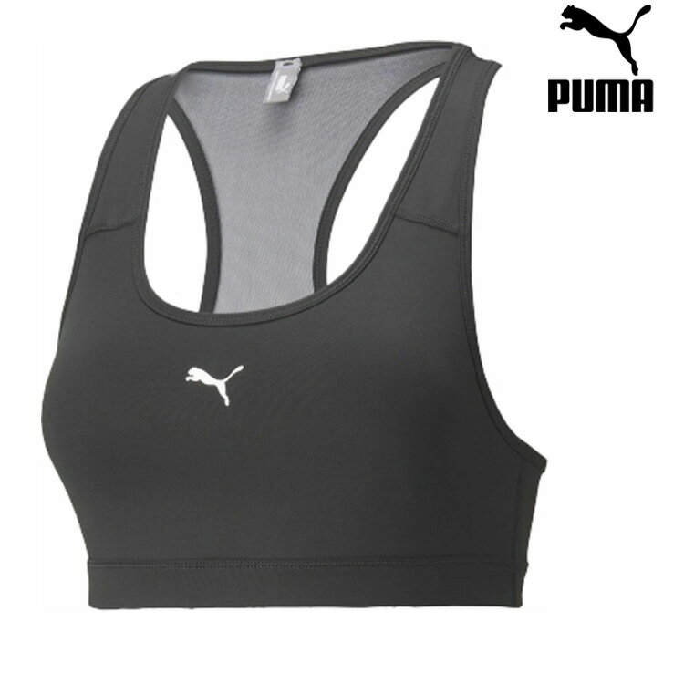 PUMA プーマ ブラトップ スポーツブラ スポブラ レディース ウィメンズ トレーニング 4キープ グラフィック ブラ トップ 中サポート スポーツウェア トレーニング ランニング ジョギング ジム フィットネス #520782【メール便対応】