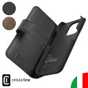 Cellularline iPhoneケース 手帳型 本革 iPhone iPhoneSE SE3 第3世代 iPhone15 iPhone15Pro 15 Pro Max 14 Pro Max Plus iPhone13 13 iPhone12 iPhone11 ProMax 12mini iPhoneカバー ケース カバー アイフォンケース 手帳型ケース SUPREME イタリア ブランド おしゃれ