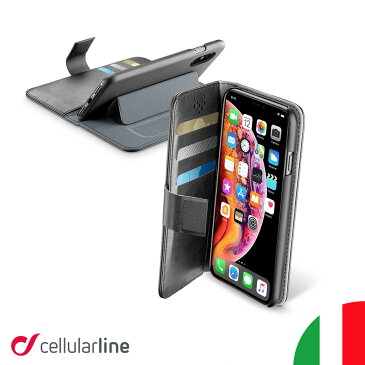 Cellularline iPhoneケース 手帳型 iPhone iPhoneSE SE SE2 第2世代 2020 11 11Pro Max XS XR XSMax iPhone8 iPhone7 iPhoneカバー アイフォンケース 手帳型ケース カバー ケース 薄型 スタンド付き おしゃれ 海外 かっこいい カード収納 icカード